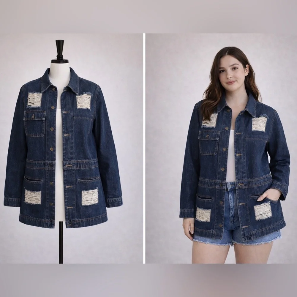 Miu Miu Blue Denim Jacket Size XL - Picture 12 of 12